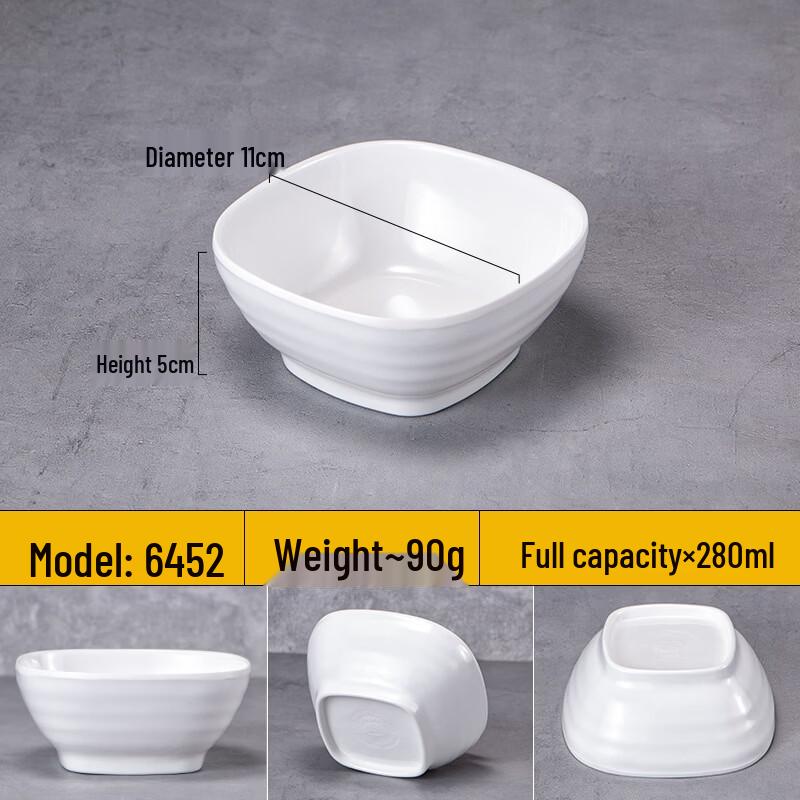 WUHE Melamine Imitation Porcelain Soup Bowl