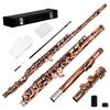 SLADE C Key Flute 16 Closed Holes Flute Antique Copper High Quality Professional Transverse Flute Concert Woodwind Instrument