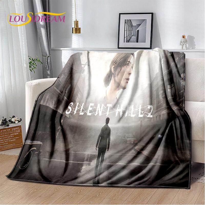 Silent Hill Horror Movie Games Soft Plush Blanket,Flannel Blanket Throw Blanket for Living Room Bedroom Bed Sofa Picnic Cover