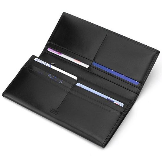 Porter Yoshida Bag Lange Geldbörse SHEEN 110-02918 Herren Echtleder (1. Schwarz)