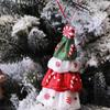 1 Pcs Xmas Tree Decors Christmas Soft Pottery Pendant Cute Angel Tree Hangable Ornament For Indoor Outdoor Garden Yard Supplies