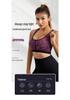 Wireless Women's Sports Bra - Quick-Dry, Shockproof, Zipper Style for Running & Yoga