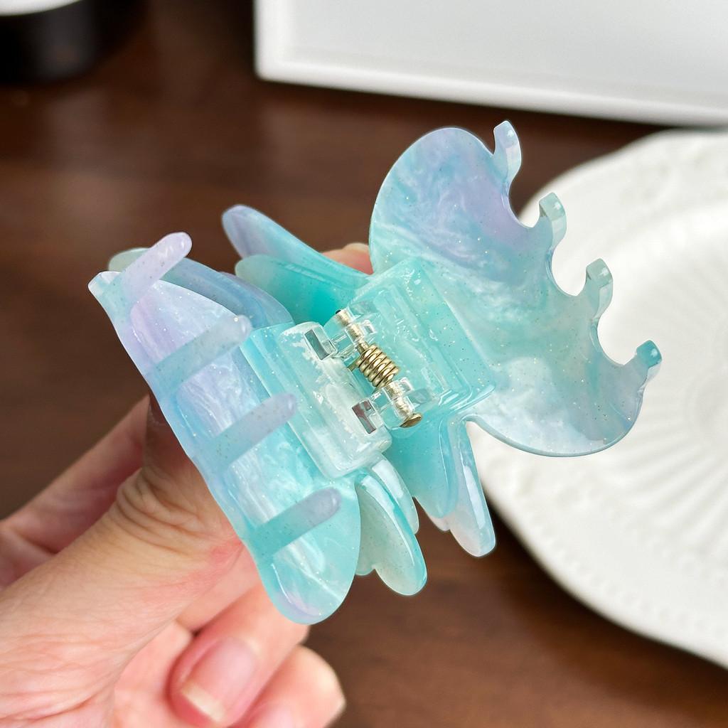 Fashionable Acrylic Double Layer Butterfly Hair Claw Chic And Versatile Accessory For Women