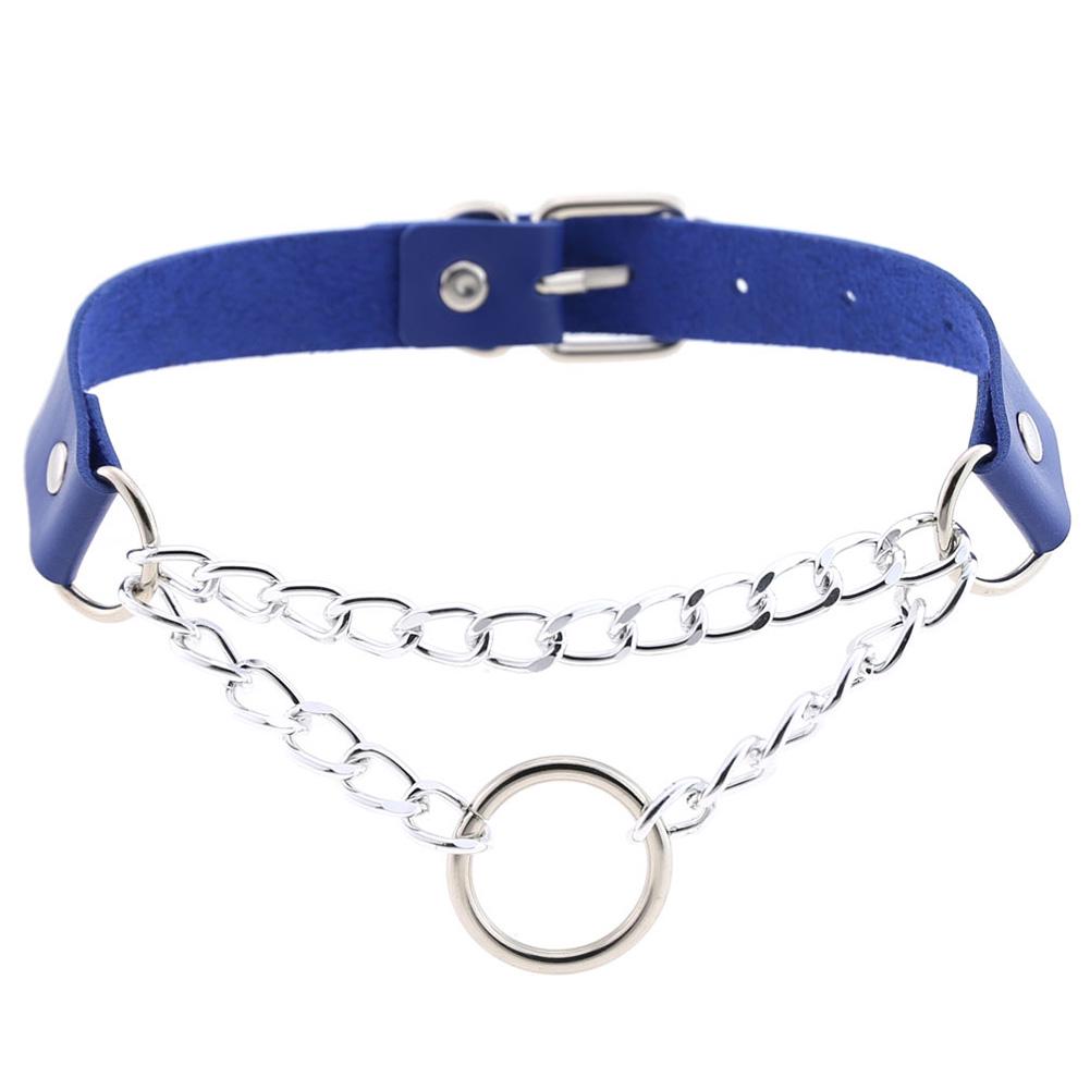 BLUELANS COLLIER Merveilleux Collier O Chaîne Punk Cuir Homme Choker Col Rond Bijoux Femme Cadeau