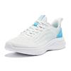 Erke Water Drift 5 ST Lightweight Comfortable Shock Absorbing Breathable Low Top Running Shoes Men sneakers White Pool-Blue 51124203115-006