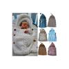 Baby Knit Blanket Sleep Sack For Children With Button Closure For Cozy Wear