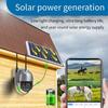 Cámara de seguridad solar exterior inalámbrica con visión nocturna y audio bidireccional impermeable