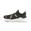 Puma Scarpa da corsa con lacci Slip-On per bambini piccoli 'Black Team Gold' 381994-02