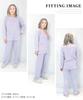 ON NISHIKI Caregiver Pajamas for Elderly Long Front Easy Top and Bottom Year Cotton Long Pants for Diaper Changing Size Women, Sleeve, Opening,