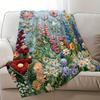 1 Piece of Retro Floral Knitted Blanket Modern Style Soft and Travel Blanket Sofa Blanket Bed Blanket Gift Blanket All Seasons