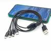 Multi Charging Cable Multiple Charger Cord USB to Type-C/Micro USB Power Cord Portable Power Cord 100cm/39.37in