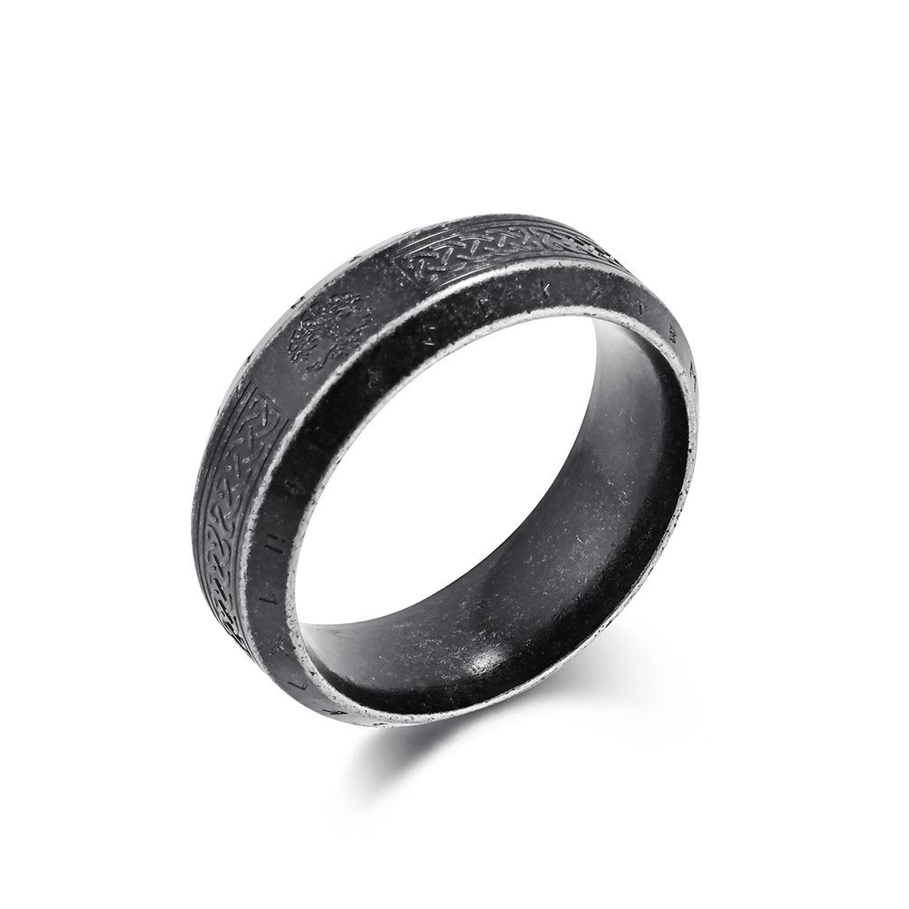 

Скандинавское Древо Жизни Руна Руна Кольцо Викинга Мужское Нержавеющая Сталь Ретро Модное Украшение Ручной Работы 13#