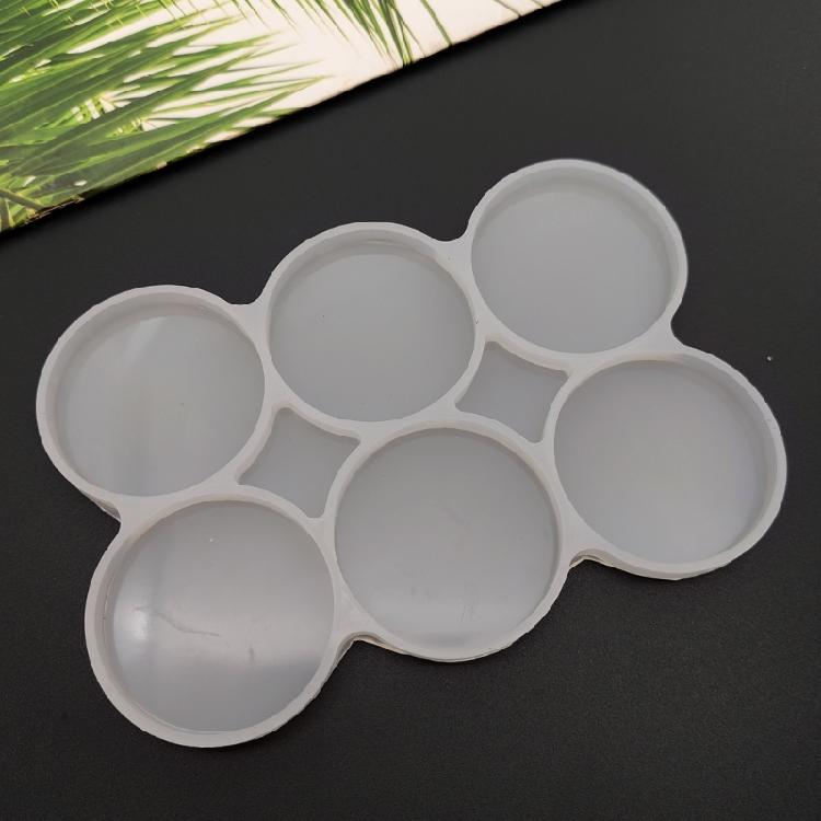 Round Drop Glue Molds Silicone Material Suitable for Making Craft Projects