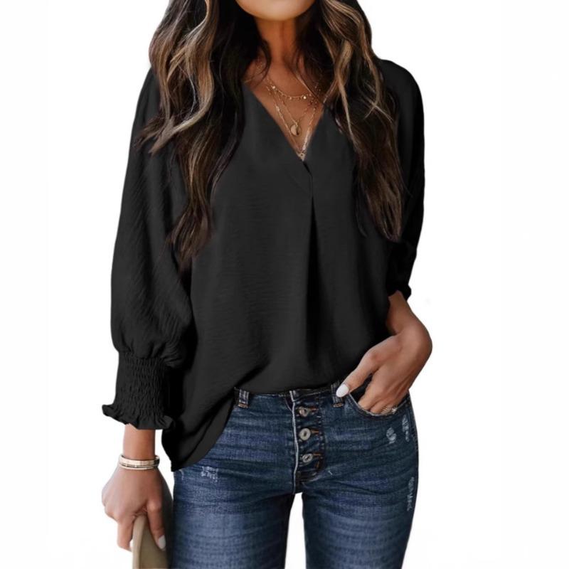 Herbst/Winter Damen Casual Langarm Lockeres Hemd Top Hoodie T-Shirt