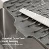 Non-slip Silicone Drainage Mat Foldable Sink Placemat Tableware Drainer Pad  Kitchen Tableware