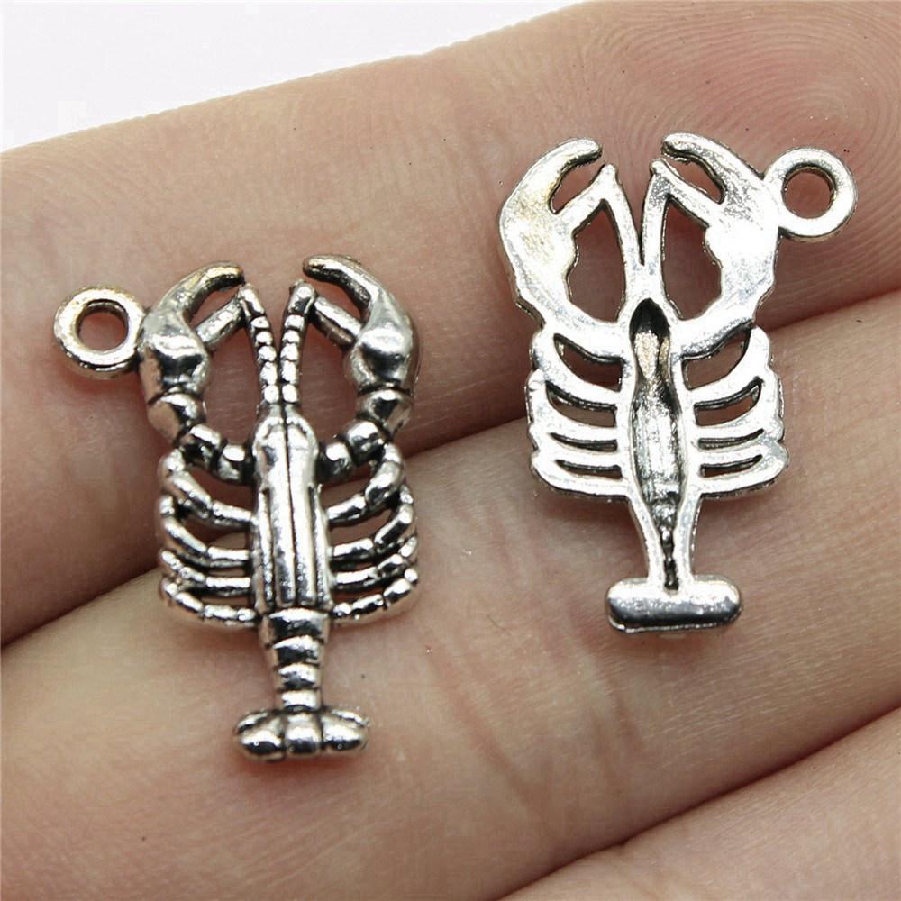 Octopus Seahorse Crab Shrimp Marine Life Charm Antique Bronze Zinc Alloy Jewelry Making Supplies Couple Style