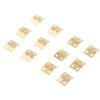 12x Mini Metal Hinge Jewelry Cigar Box Dollhouse Hinges with Screws, 8x10mm