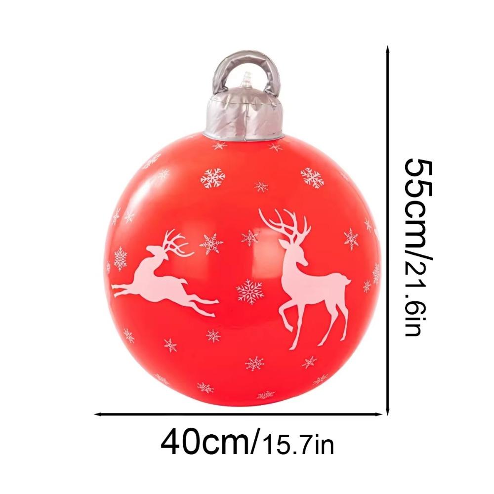 Giant Inflatable Christmas Ball Hanging Ornaments Christmas Balloons Party Supplies
