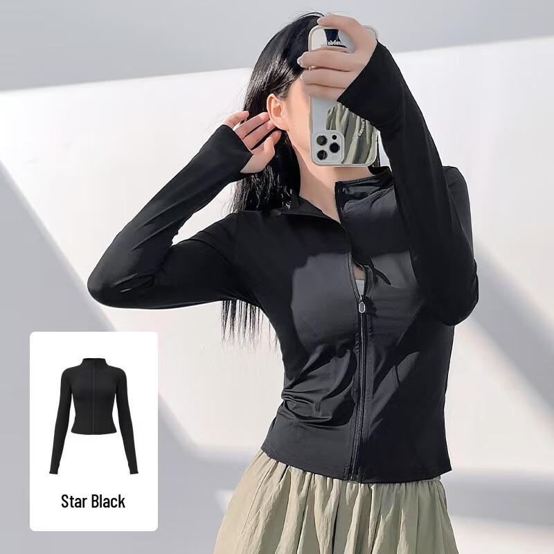 Junbie Stand Collar Ice Silk Sport Top M-XL