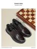 Desai 2025 Men's Height-Increasing Leather Shoes: Versatile, Wear-Resistant, Thick-Soled for Autumn/Winter.