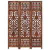 VidaXL Cloison de séparation 3 panneaux Marron 120x165cm Bois manguier