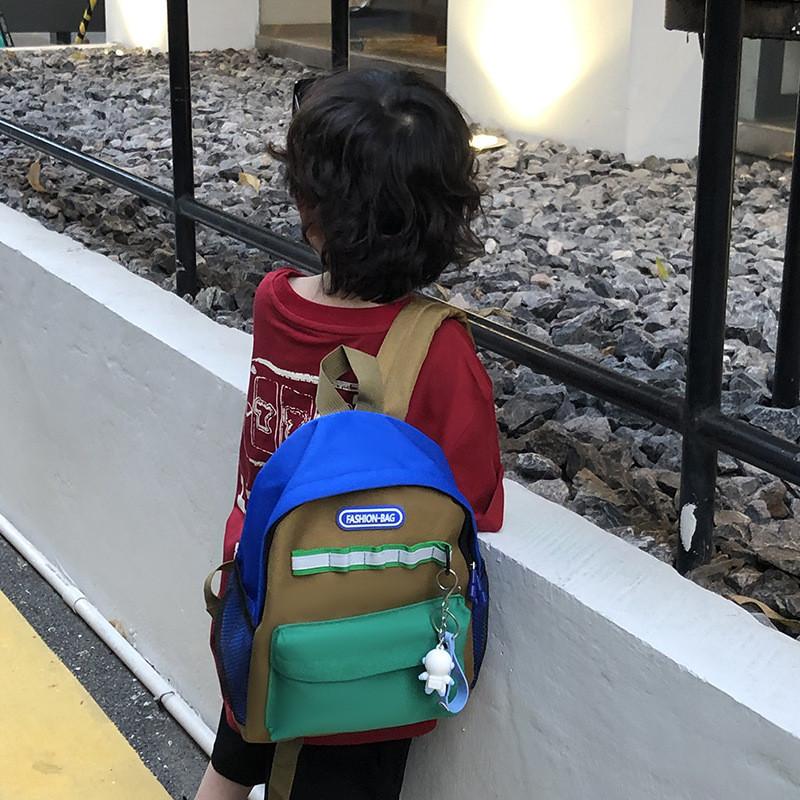 Stylish Large Capacity Korean Kids Canvas Backpack Perfect For School Boys And Girls