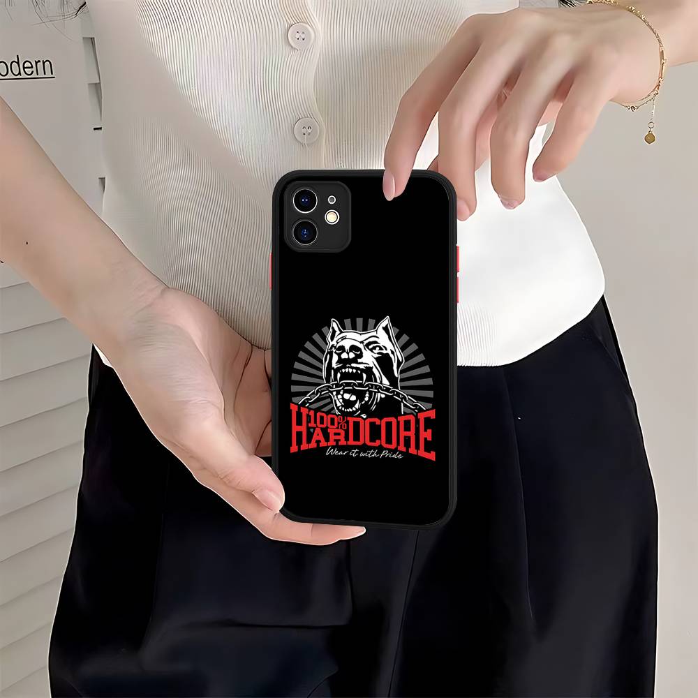 Bone Gabber 100Hardcore Dog Phone Case For IPhone 11 12 13 14 15 16 Pro Plus X XS MAX Matte Bumper Shockproof Cover