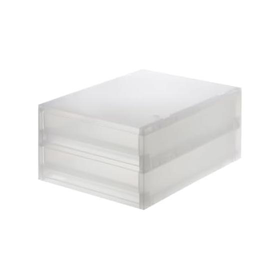 MUJI Контейнер для хранения мелких предметов из полипропилена, 2 ящика, 83831974