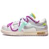 Off-White X Dunk Low Lot 21 of 50 Unisex Sneakers Sail Neutral-Grey Hyper-Violet DM1602-100