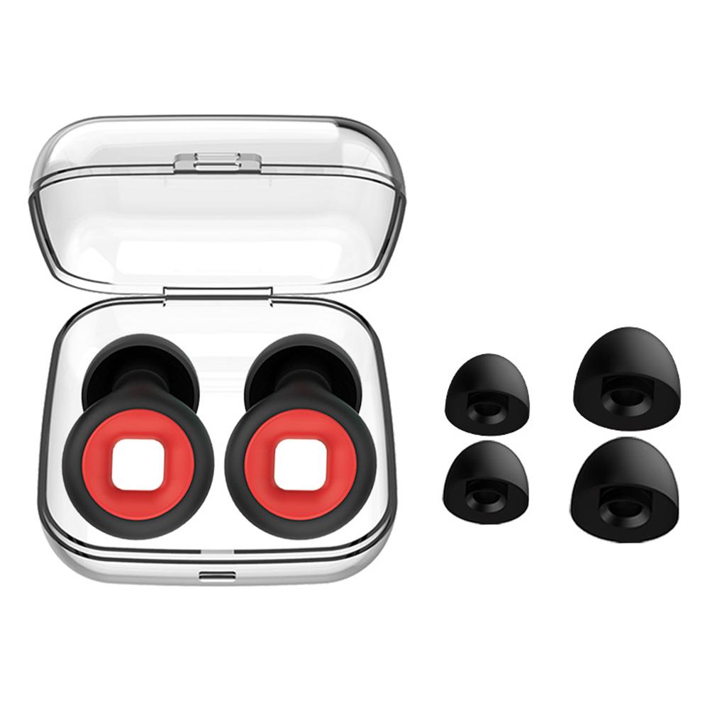 1Pairs Motorcycle Noise Reduction Earplugs 27dB Comfortable Memory Foam Silicone Sleep Soundproof Earplugs Motorcycle Equipment