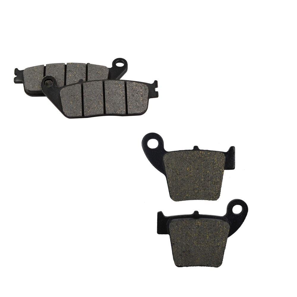 

1 пара 2004-17 CRF250X RF 450 CRF450R Передняя Задняя R/X (02-16) Запчасти для мотоциклов Тормозные колодки