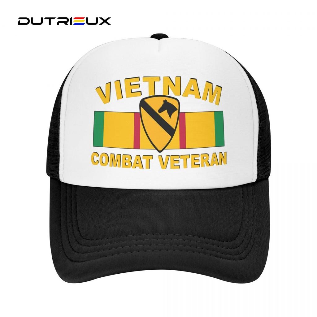 Us Army 1st Cavalry Division Vietnam Combat Veteran Outdoor Sport Cap Baseball Cap Unisex Women Adjustable Cap Fashion Summer Hat