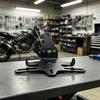 Tail Section Motorcycle Plate Bracket Rear Mount, License Plate Bracket with Slotted Holes and Plate Light Set for 250SR 450NK Rear Installation