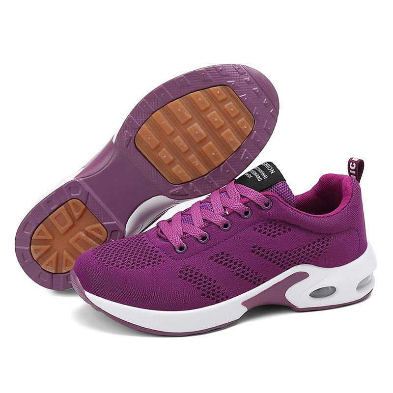 Popular Spring New Dense Mesh Fly-woven Women's Shoes Korean Version Versatile Comfortable Casual Shoes Large Size Sports Shoes