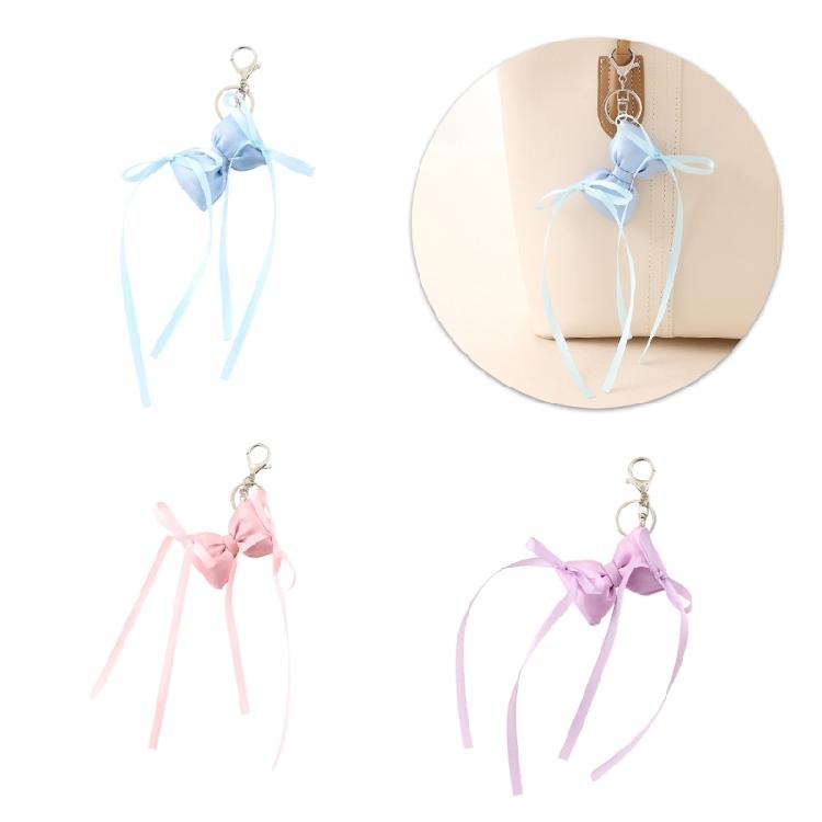 Delicate Ribbon Bows Bag Decoration for Women Fashion Bag Accesories Stylish Keychain Enhancing Your Bag's Style
