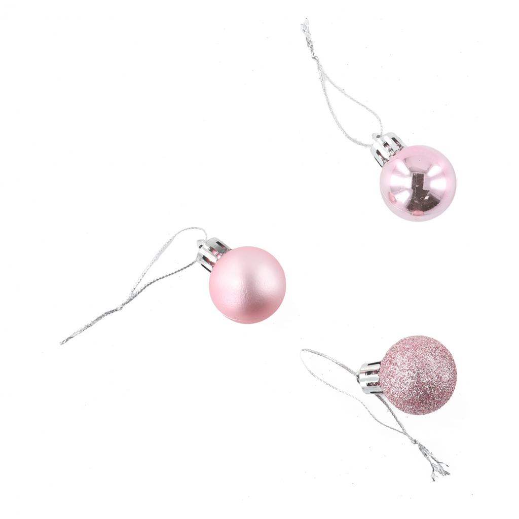 Verschönern Sie das Festliche mit Rosa Weihnachtskugel-Ornamenten Set mit 24