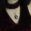 White Cat Cameo Necklace, Gothic Jewelry, Pagan, Witchcraft Accessories, Alternative, Retro, Organ, Choker For Women Man