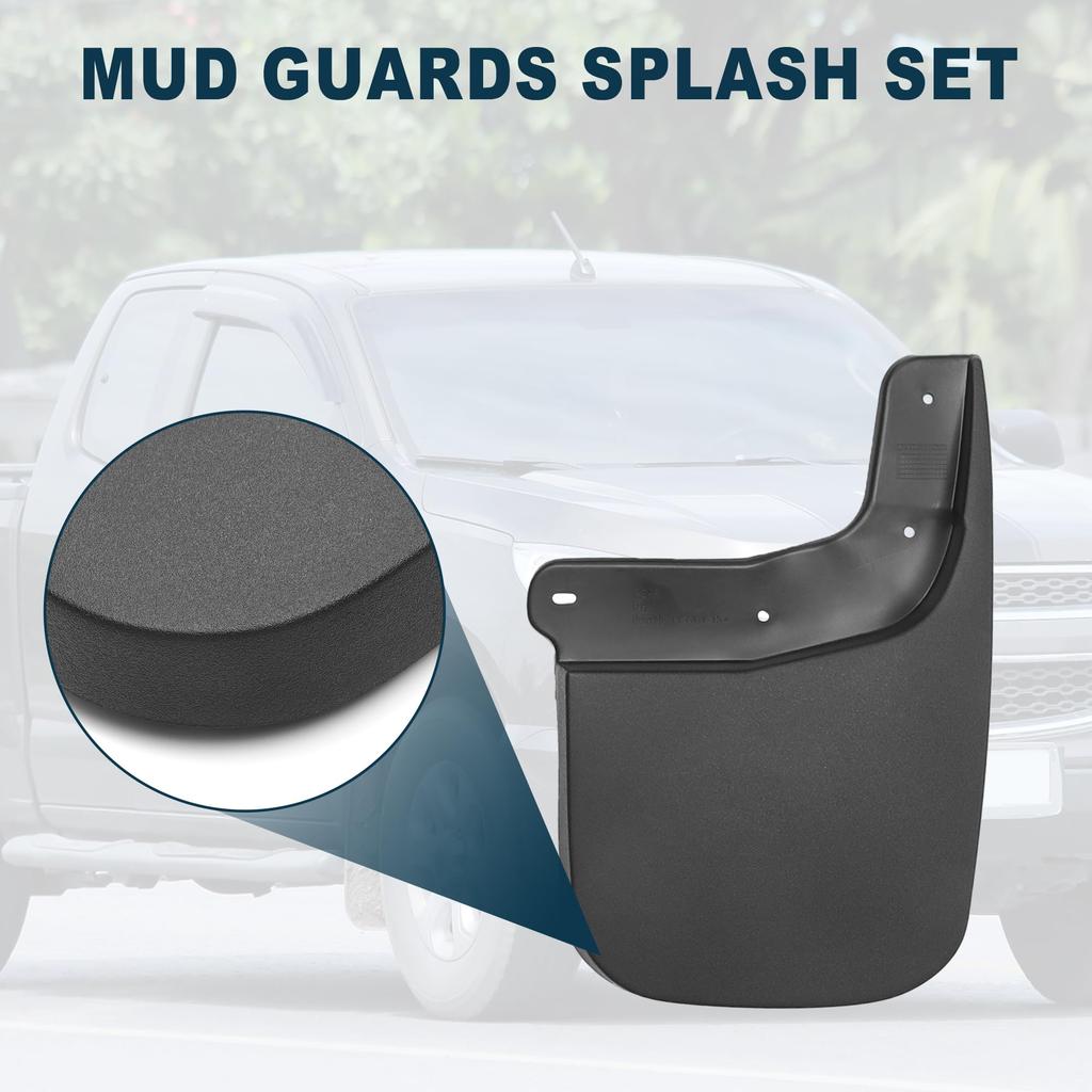 TUCKBOLD Mud Flap Splash Guards Durable for GMC Canyon Front Rear Side Mud Flap Mount Accessories 1 Set 2015-2019 &