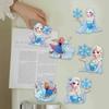 6Pcs Snow Princess Series Diamond Art Fridge Magnet Diamond Painting Refrigerator Magnet Diamond Painting Fridge Magnet for Adults Beginners