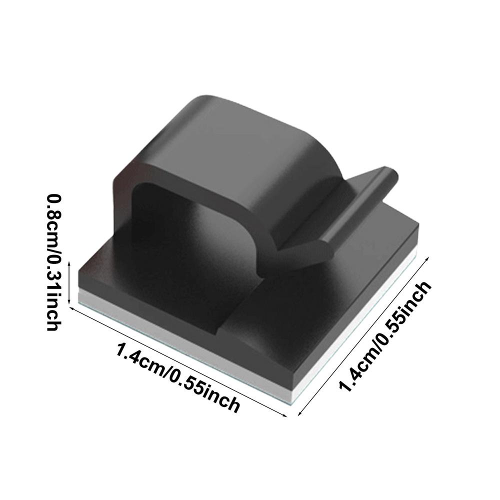 

Self-adhesive Cable Fixed Clip Data Line Storage Car Desktop Office Cable Fixed Device Multi-functional Cable Wire Management чорний