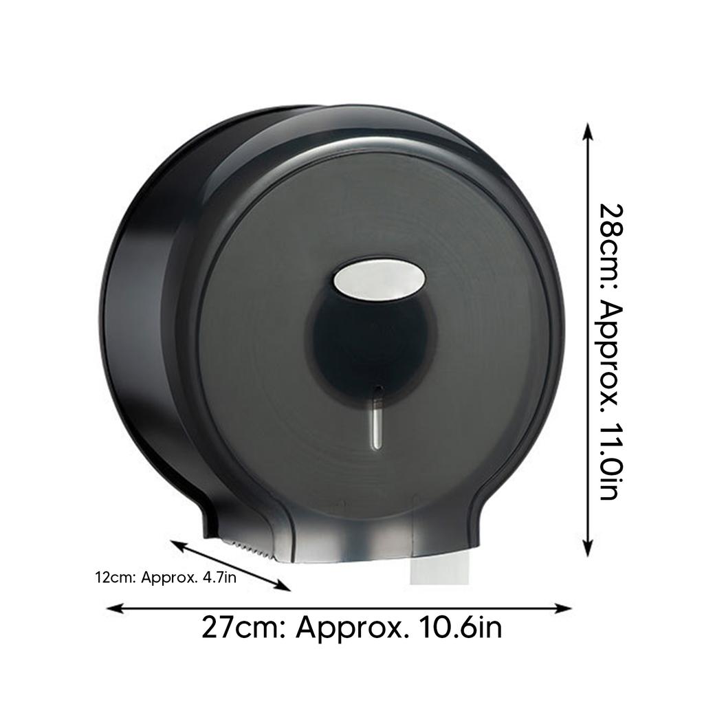 Toilet Paper Holder Box Waterproof Wall Mount Jumbo Paper Roll Dispenser for Single Roll Tissue Punch Holder Bathroom Accessory