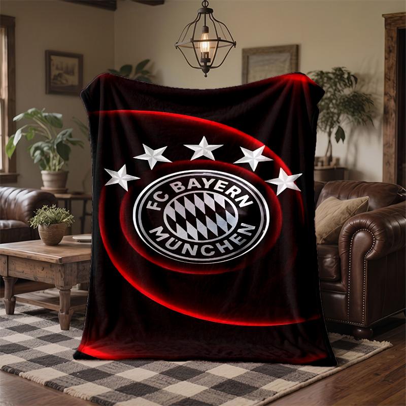Bayern Munich Print Flannel Blanket Soft Warm Sofa Bed Throw Blanket For Home Office Bedroom