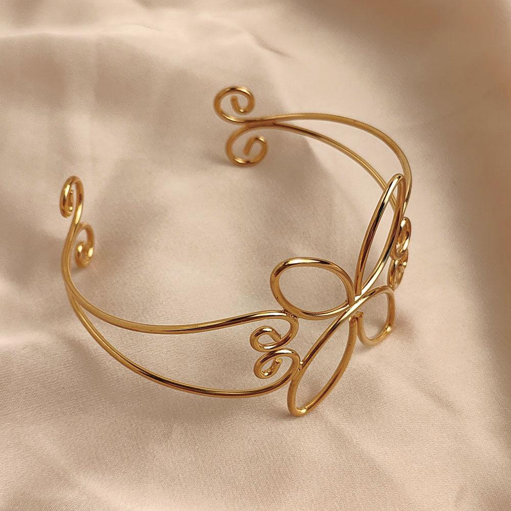 Creative Thread Buckle Pattern Butterfly Moldless Women's Bracelet, High-quality Waterproof Bracelet, Party Jewelry