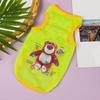Yousheng Pet Vest Cartoon Pattern Wear Resistant Polyester Ultra-Thin Puppy Kitty Print Mesh Vest Apparel Pet Supplies