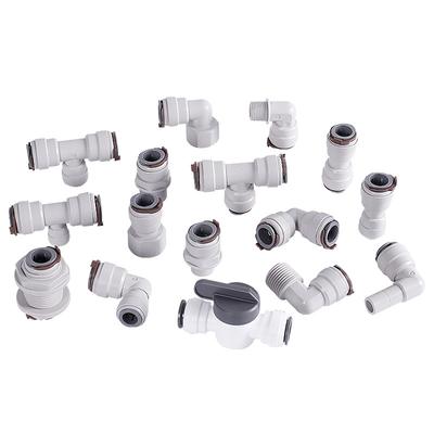 12.7mm 1/2" OD Tube Hose Straight Elbow Tee Y Valve POM Connector Drinking Water Purifies RO Filter Reverse Osmosis System