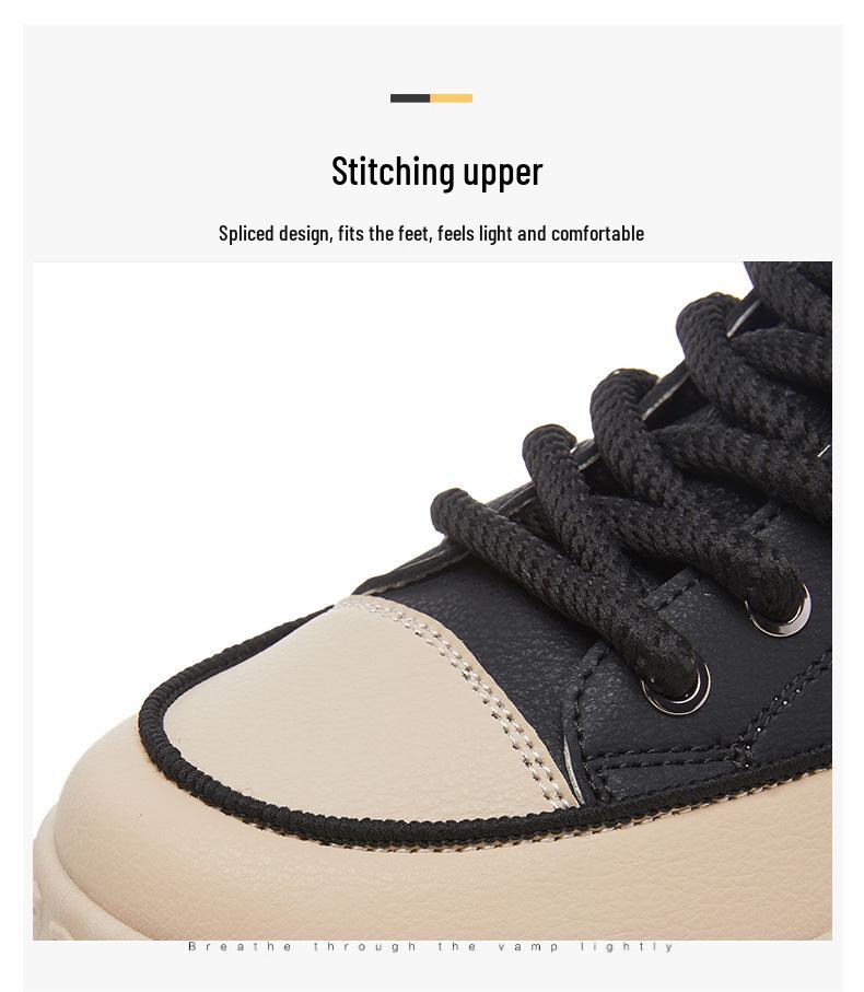 Női magas szárú divat sportcipők: Vastag talpú, Magasságnövelő, Puha és Kényelmes a sokoldalú, hétköznapi viselethez.