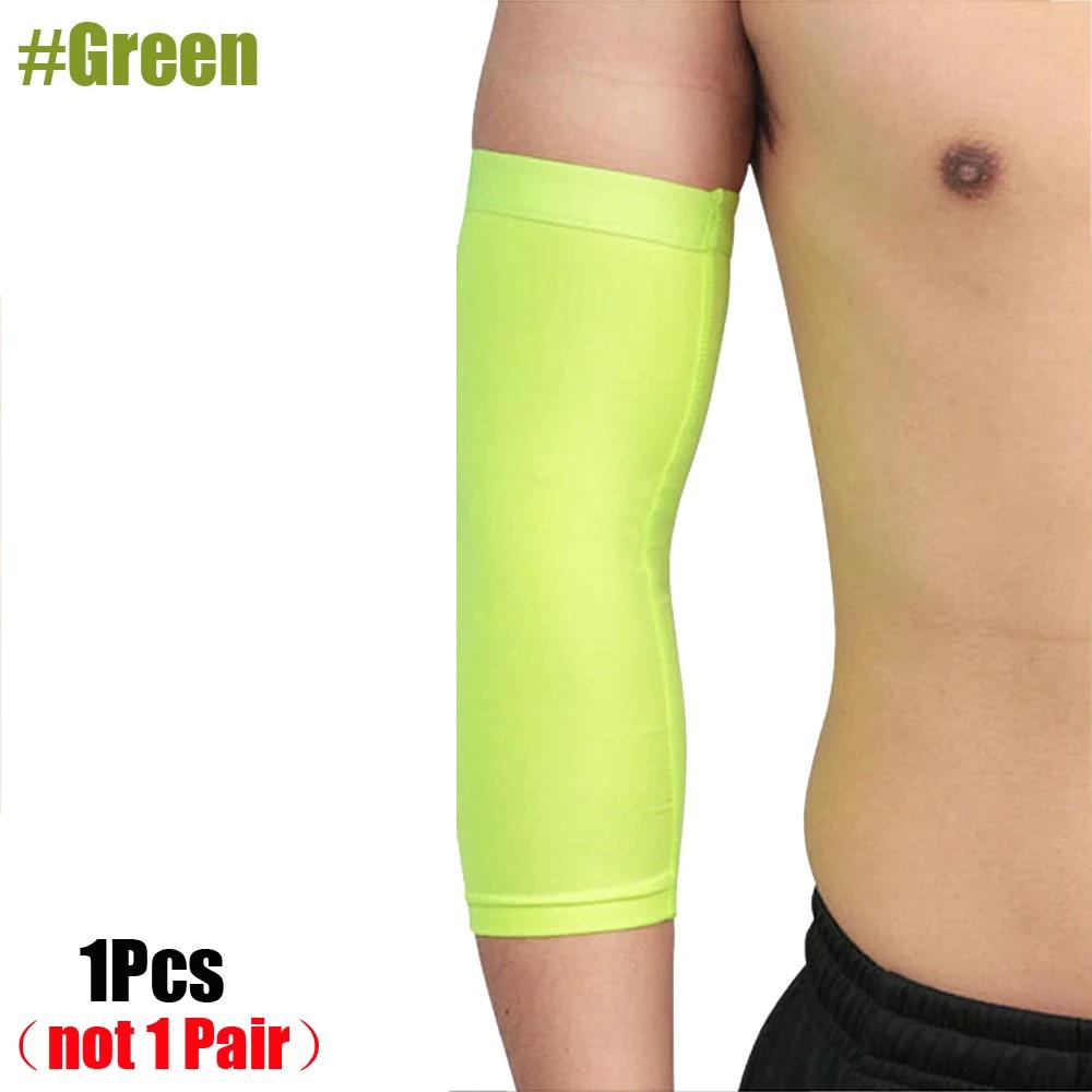 1Pcs Breathable Quick Dry Uv Protection Running Arm Sleeves Basketball Elbow Pad Fitness Armguards Sports Cycling Arm Warmers