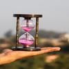 15.24 Cm Brass Sand Timer with Compass Maritime Hourglass Sand Timer Hand Crafted Beautiful Brass Decorative for Home