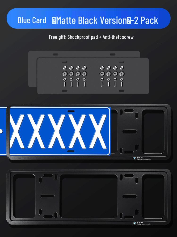 Kohlefaser-Nummernschildhalter für BMW X1, X2, X3, X4, X5, 1er, 3er, 5er