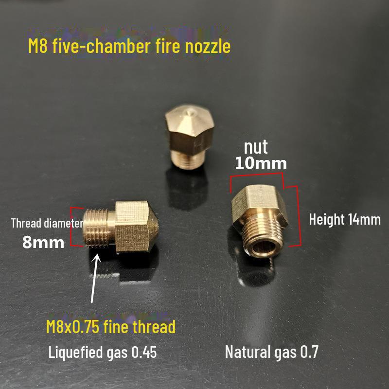 Nozzle Brass Conversion Kit for Gas Water Heater and Stove Accessories